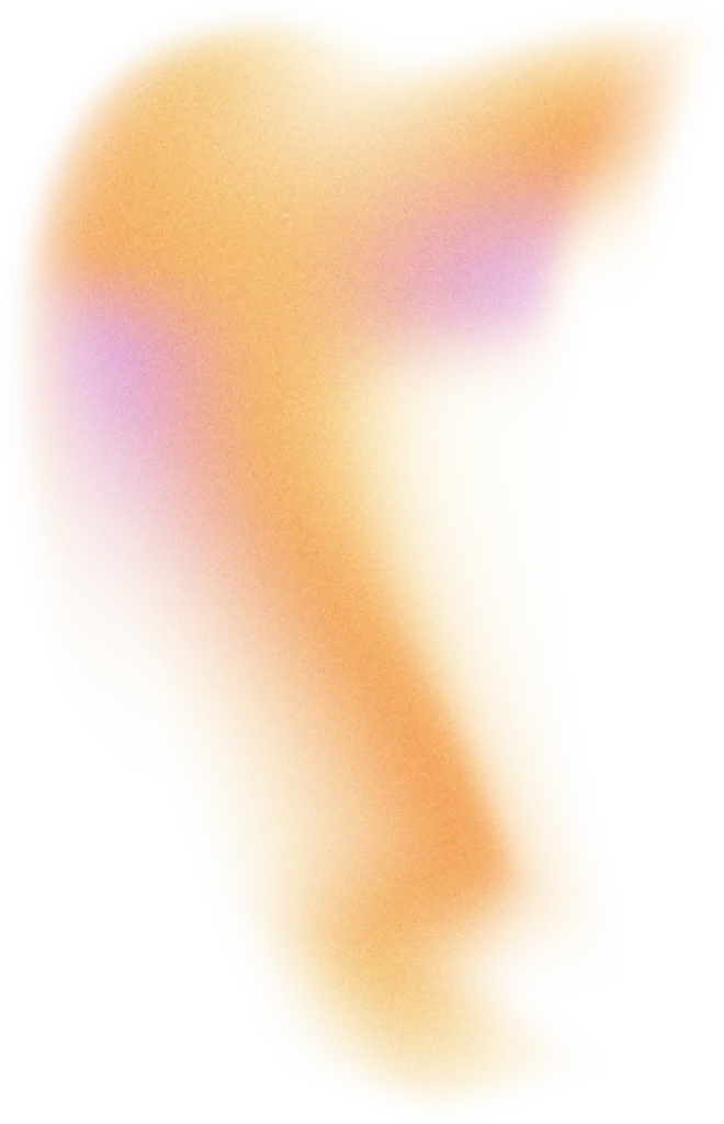 Forma de tonos naranja y rosa