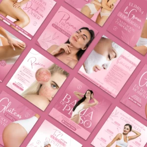 Vista previa de plantillas para profesionales del área estética