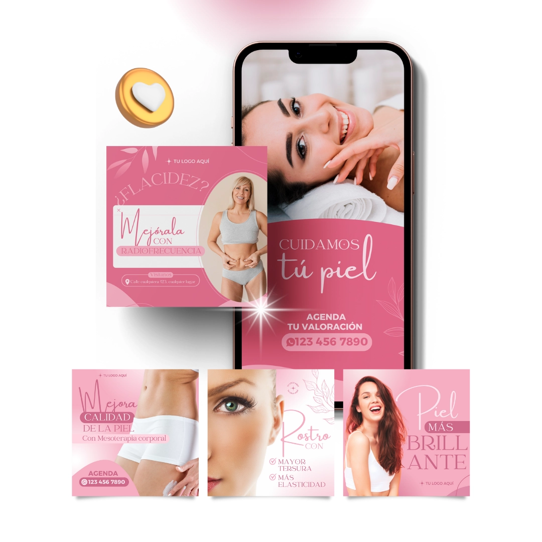 Vista previa de plantillas para profesionales del área estética